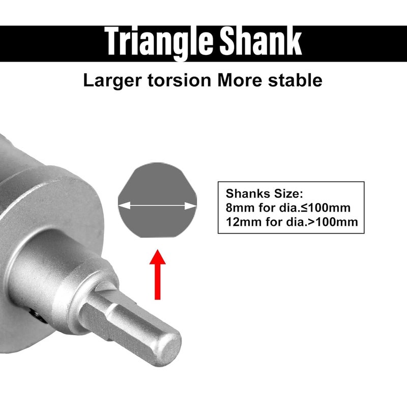 SALI 3"(76mm) TCT Hole Saw Kit Tungsten Carbide Tipped Hole Saw Drill Bit with Titanium-Plated Pilot Drill bit for Metal, Stainless Steel, Iron, Plastic - Image 5